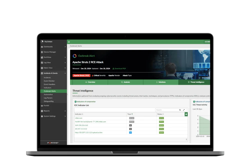 Consola FortiAnalyzer