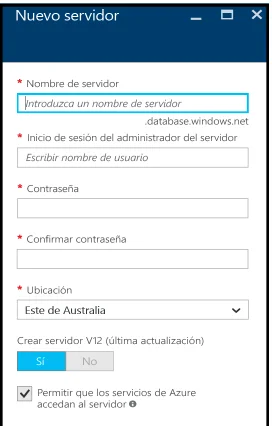 Registro en AZURE