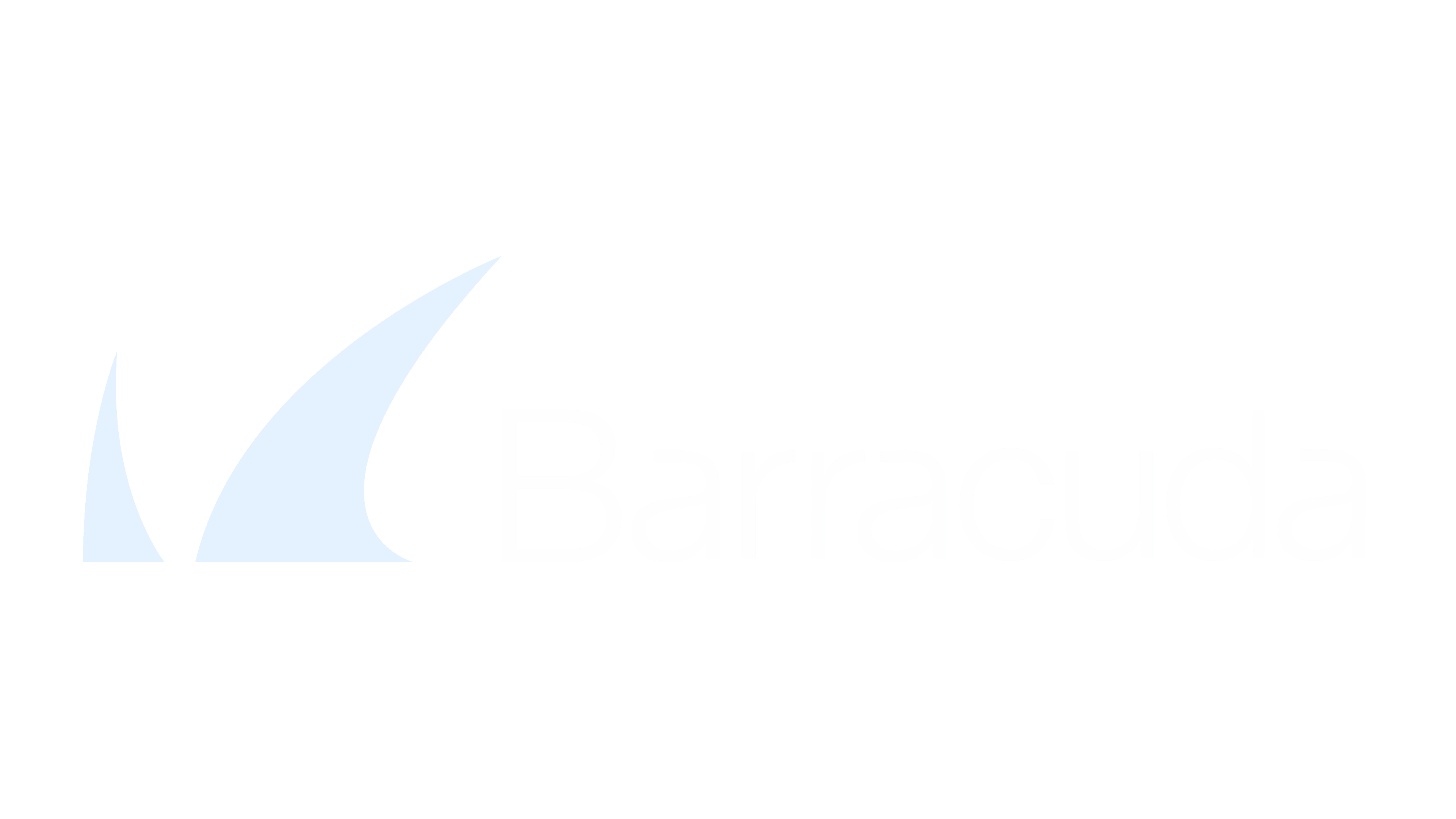 Logo en blanco de Barracuda