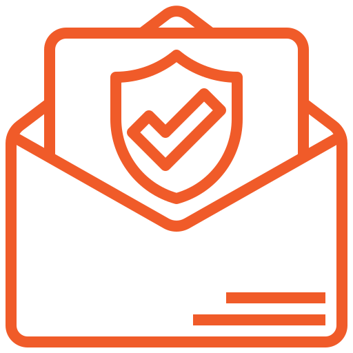 Icono de seguridad de correo electrónico