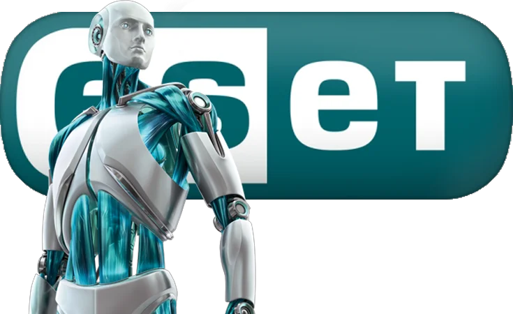 Logo oficial de ESET utilizado en soluciones de ciberseguridad.